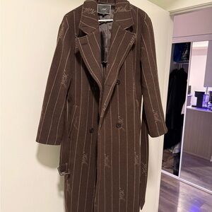 Kith Maeve Melton Stripe Scarf Coat - Size S